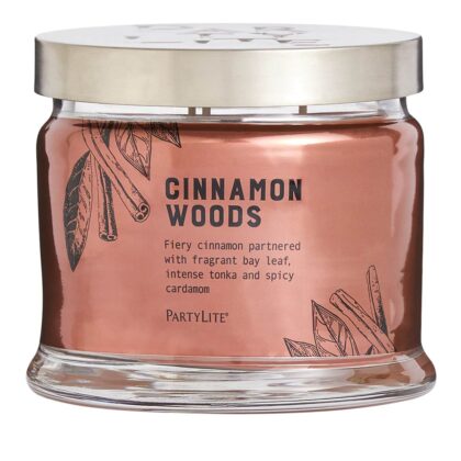 Cinnamon-Woods 3-Docht-Duftkerze PartyLite
