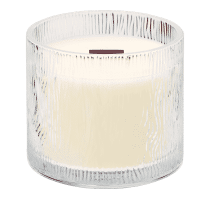 Marshmallow-Vanilla Natures-Light-Duftkerze mit Holzdocht PartyLite