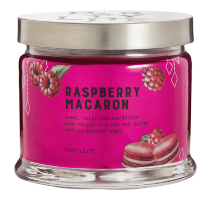 Raspberry Macaron 3-Docht-Duftkerze PartyLite