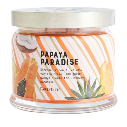 Papaya-Paradise 3-Docht-Duftkerze PartyLite