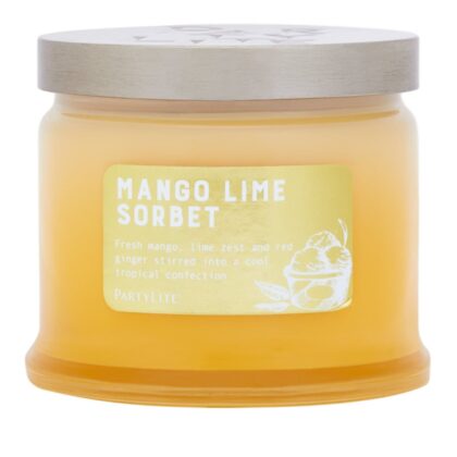 Mango-Lime-Sorbet 3-Docht-Duftkerze PartyLite