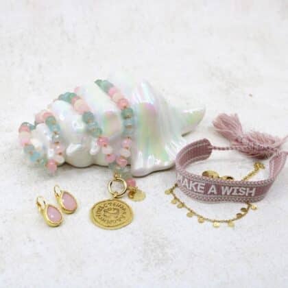 Pink Sand Over the Rainbow Pastell-Halskette mit Kombinationen